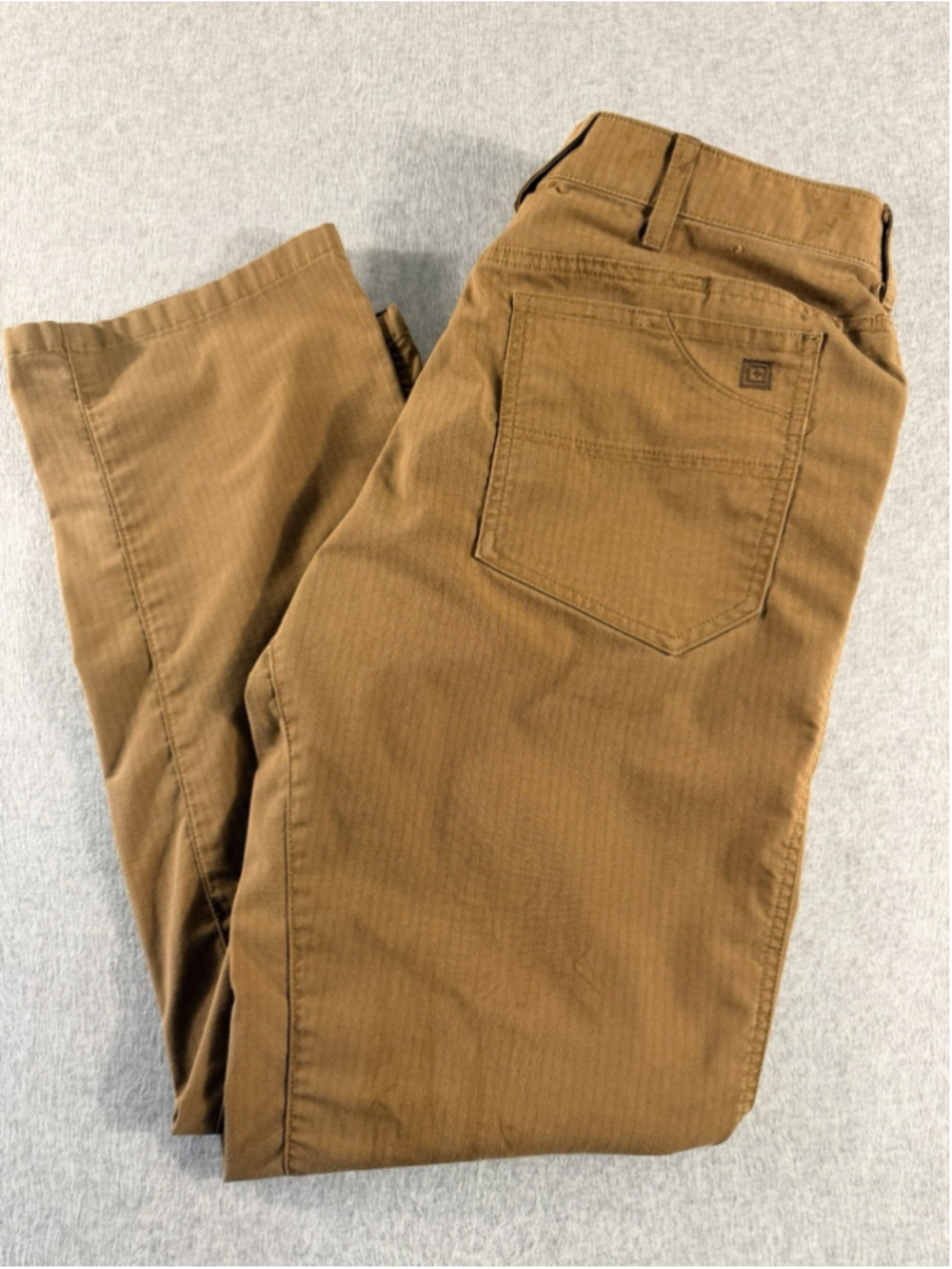 5.11 Tactical Pants Mens 33x32 Brown Khaki Ripstop Outdoor Workwear